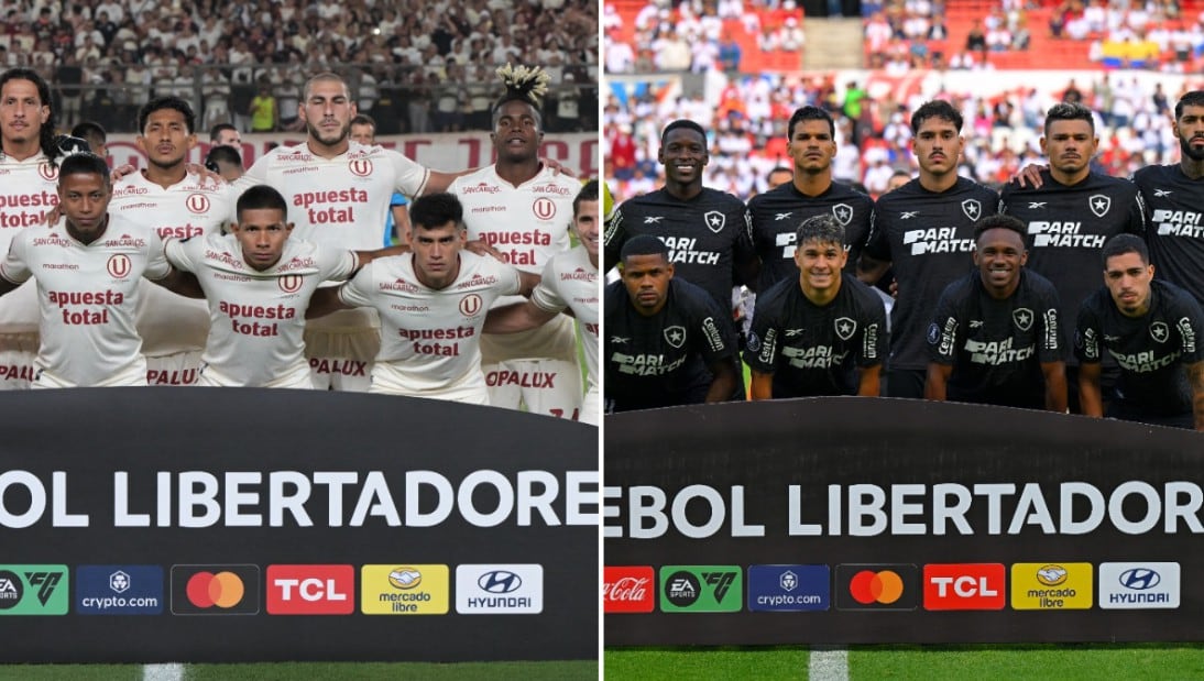 Universitario y Botafogo se enfrentarán por la Copa Libertadores 2024. Conoce aquí las alineaciones (Foto: AFP /Collage)
