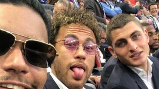 Y un día volvió: Neymar estuvo presente con el PSG en la final de la Copa de Francia
