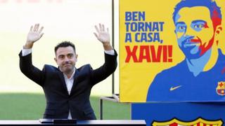 Xavi Hernández fue presentado en el Camp Nou como nuevo entrenador del FC Barcelona
