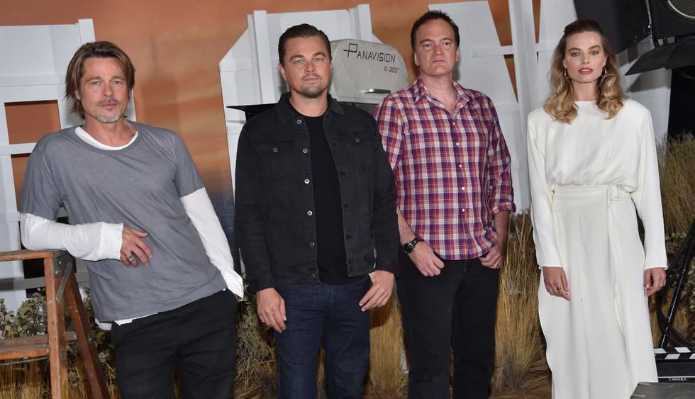 Margot Robbie y Brad Pitt se burlan de Leonardo DiCaprio por la muerte de ‘Jack’ en "Titanic". (Foto: AFP)