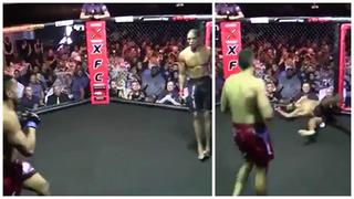 YouTube: peleador ganó por nocaut sin siquiera tocar a su rival (VIDEO)