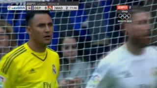 Real Madrid vs. Deportivo: Keylor reafirmó su gran temporada con un tapadón