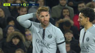 Alarma en el PSG: Ramos sufrió golpe en la cabeza y fue sustituido en PSG vs. Montpellier [VIDEO]