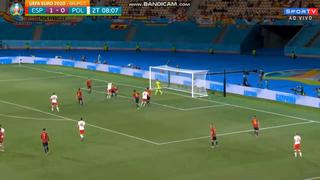 Olfato de goleador: Lewandowski pone el 1-1 en el España vs. Polonia [VIDEO]