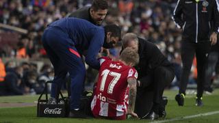 La reacción de Simeone trae consecuencias: el Atlético confirma la lesión de Wass