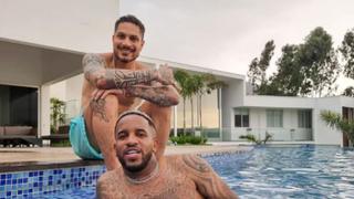 Tiempo de relajo: Jefferson Farfán y Paolo Guerrero disfrutaron de un día de piscina 