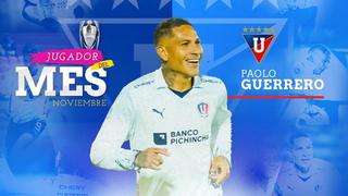 Paolo Guerrero es elegido el mejor jugador del mes en Ecuador
