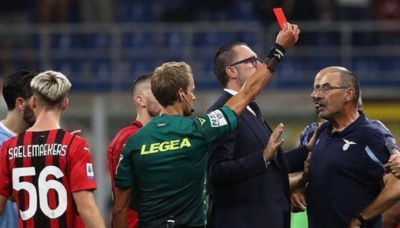 Maurizio Sarri demandará al árbitro que lo expulsó en la Serie A. (Foto: EFE)