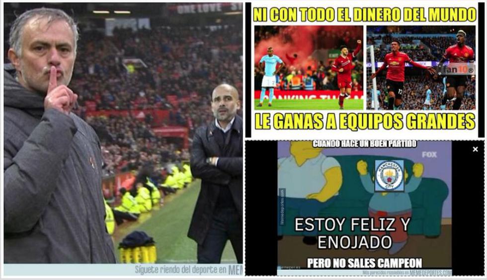 Los mejores memes de la victoria de Manchester United sobre Manchester City en Premier League. (Difusión)