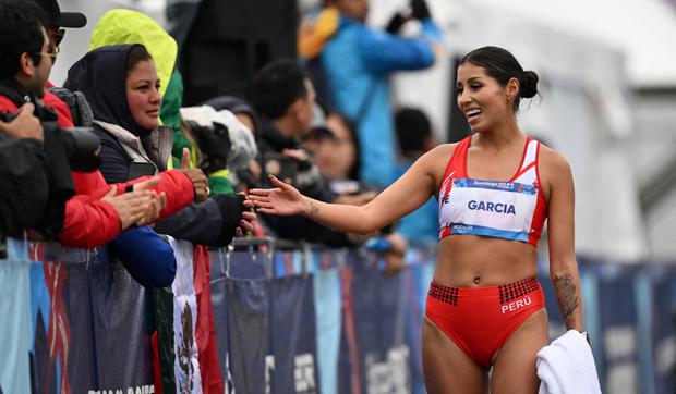 Kimberly García, medalla de oro en Santiago 2023. (Foto: AFP)
