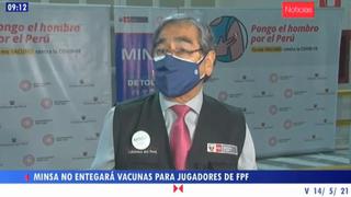 Minsa declina vacunar a seleccionados peruanos