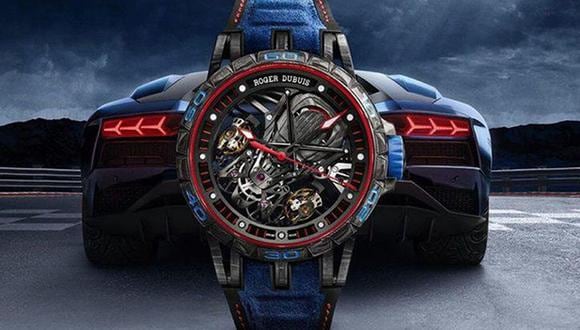El relojero Roger Dubuis se unió a Lamborghini para crear un reloj de edición limitada. (Fotos: Roger Dubuis).