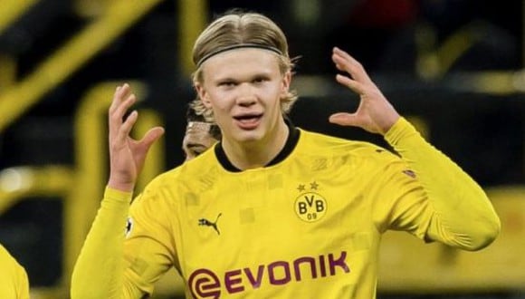 Haaland dejó entrever que no se moverá del Dortmund en esta temporada. (Foto: Getty Images)