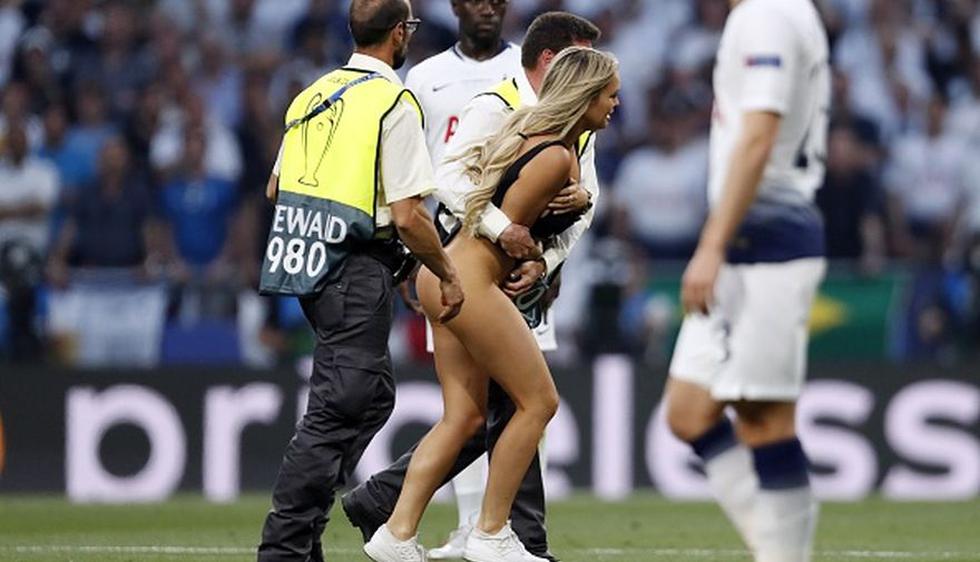 Modelo de Vitaly Uncensored invadió Final de Champions League 2019. (Getty)