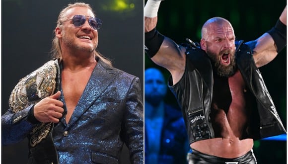 ¡Dejó de lado a AEW por un momento! Chris Jericho felicitó a Triple H por sus  25 años en WWE. (AEW/Getty)