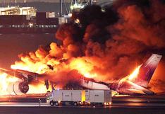 En tiempo récord: Japón evacúa a 367 pasajeros de avión en llamas en tan solo 90 segundos
