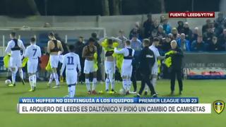 Portero daltónico pidió cambio de camisetas en insólita situación en el fútbol inglés [VIDEO]