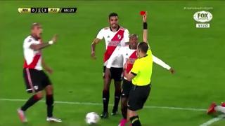 Sin discusión: Jonatan Maidana recibió tarjeta roja en River vs. Fluminense [VIDEO]