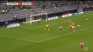 Haaland no para de hacer goles: la gran definición de Erling ante Friburgo tras pase de Reyna [VIDEO]