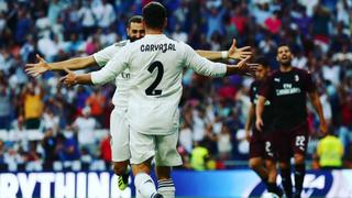 Apareció 'La Fábrica': Carvajal marcó el primer gol del Madrid en La Liga 2018-19 [VIDEO]