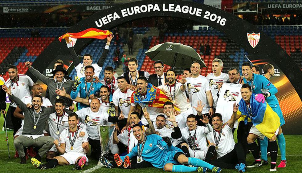 Sevilla, campeón de Europa League. (Getty Images)