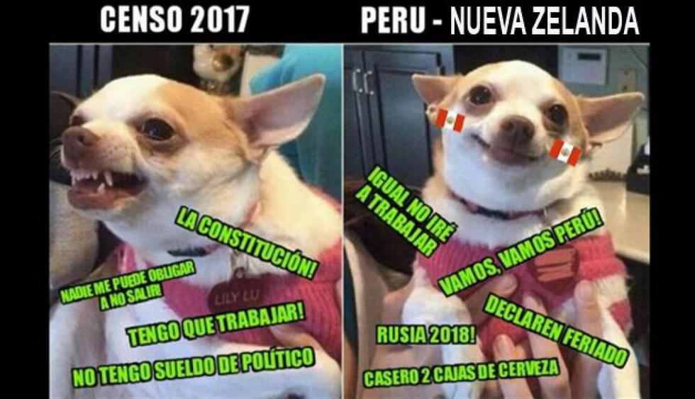 Fútbol Peruano: los memes más divertidos del Censo 2017. (Facebook)