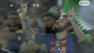 Lionel Messi hizo gatear a Claudio Bravo en gol del Barcelona ante el City