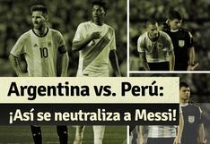 Perú vs Argentina: recuerda cómo fue marcado Messi en la ‘Bombonera’