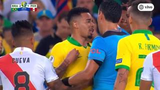 La expulsión de Gabriel Jesus que dejó con 10 hombres a Brasil en la final de la Copa América [VIDEO]