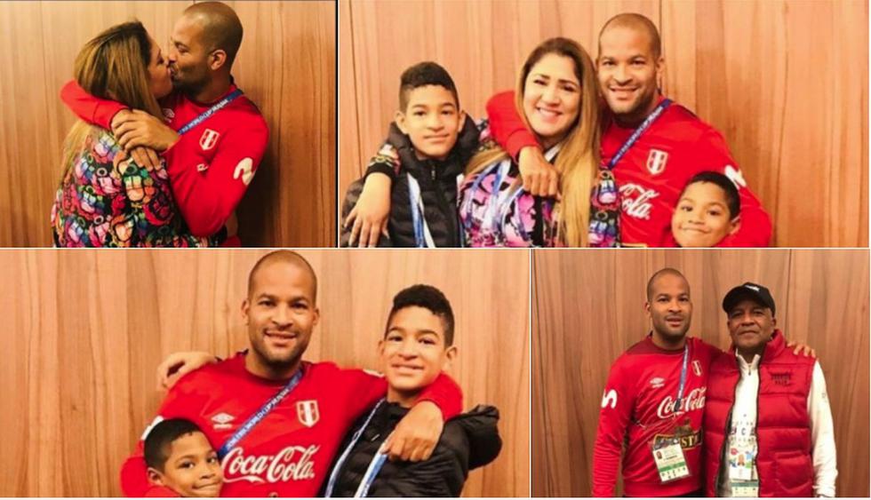 Alberto Rodríguez recibió la visita de su familia en Rusia. (Instagram)