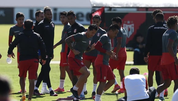 La Selección Peruana entrenó en el  CT de Atlético Goianense (Foto:Jesús Saucedo/GEC)