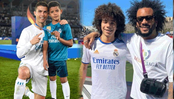 Real Madrid quiere juntar a los hijos de Cristiano Ronaldo y Marcelo. (Foto: Agencias)