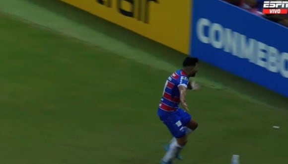 Silvio Romero anotó el 1-0 en Alianza vs. Fortaleza. (Captura: ESPN)