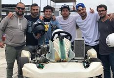 Paolo Guerrero demostró que la conoce corriendo karts [VIDEO]