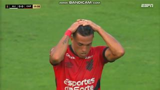 ¡Pudo ser el 1-0! Cuello falló increíble ocasión en Alianza Lima vs. Paranaense [VIDEO]