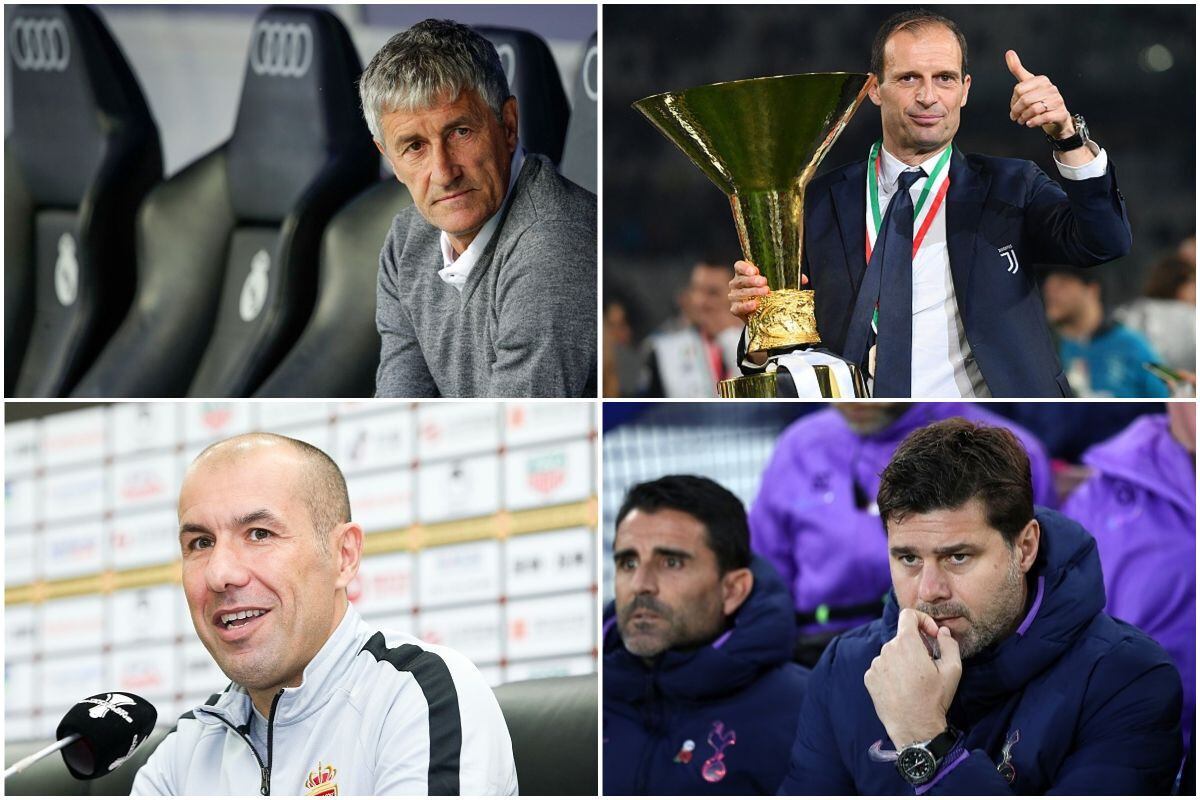 Los entrenadores top que se encuentran libres en el mercado. (Getty)