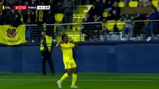 ¡Exquisito! Gol de Chukwueze para el 2-0 de Villarreal vs. Real Madrid [VIDEO]