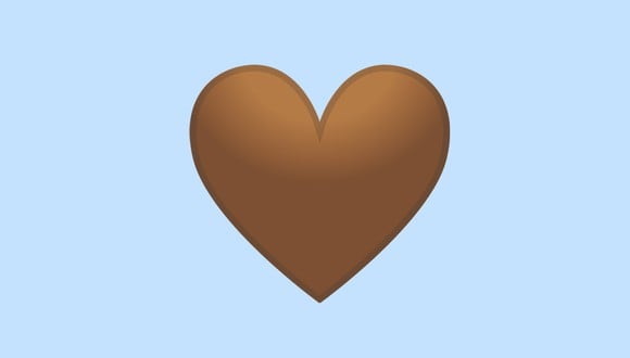 El corazón marrón llega a WhatsApp y este es su significado. (Foto: Emojipedia)