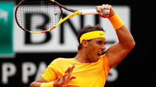 ¡Pisa fuerte! Nadal remontó ante Fognini y avanzó a semifinales del Masters de Roma