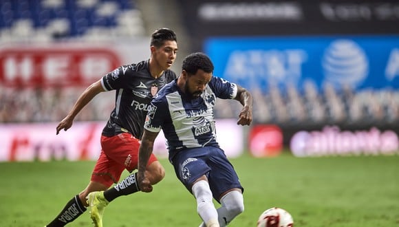 Dorlan Pabón marcó la primera anotación del encuentro entre Monterrey y Necaxa.