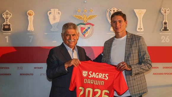 Darwin Núñez será jugador del Benfica hasta el 2025.