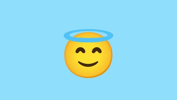 ¿Alguien te mandó el emoji llamado Smiling Face with Halo? Conoce qué significa. (Foto: Emojipedia)