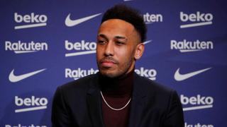 No lo olvida: la ‘rajada’ de Aubameyang contra Arteta en su presentación en el FC Barcelona