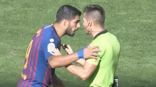 En España hablan de un rifirrafe: el reclamo de Suárez al árbitro por el mal uso del VAR en LaLiga [VIDEO]