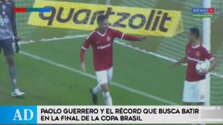 Paolo Guerrero podría coronarse máximo goleador de la Copa de Brasil