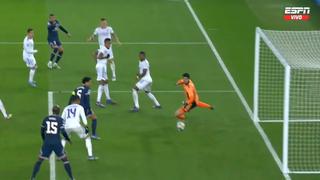 Se fue rozando el poste: el remate de Mbappé que casi marca en PSG vs. Real Madrid [VIDEO]