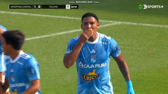 Jesús Castillo marcó el 1-0 de Sporting Cristal ante Tolima. (Video: DIRECTV)
