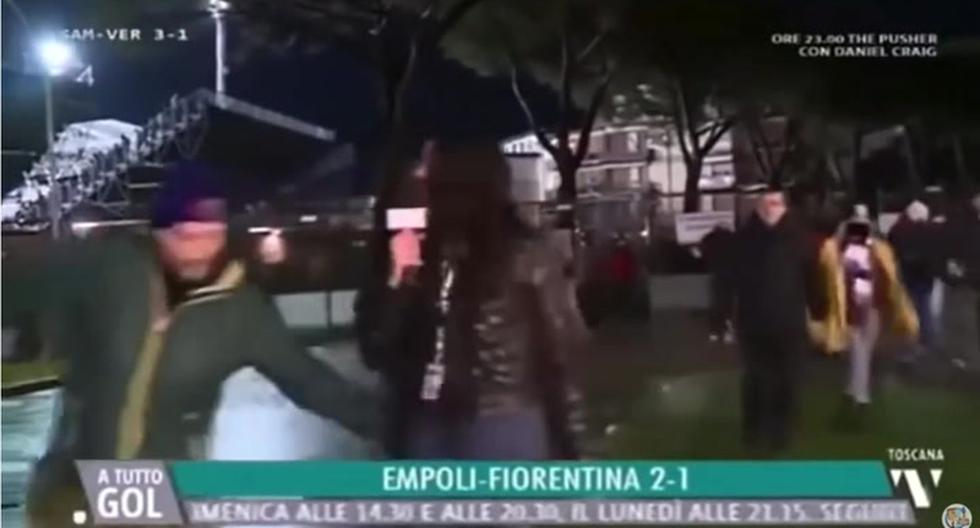 YouTube virale: un giornalista italiano molestato in diretta dopo la partita della Fiorentina contro l’Empoli |  CALCIO-INTERNAZIONALE