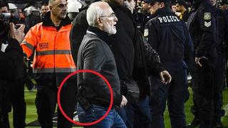 Alta tensión: presidente de PAOK invadió campo con pistola para amenazar al árbitro [VIDEO]