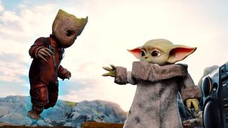 ¡Baby Yoda y Baby Groot aparecen juntos por primera vez!